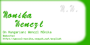 monika wenczl business card